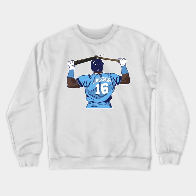 Bo Jackson Bat Break Crewneck Sweatshirt by darklordpug